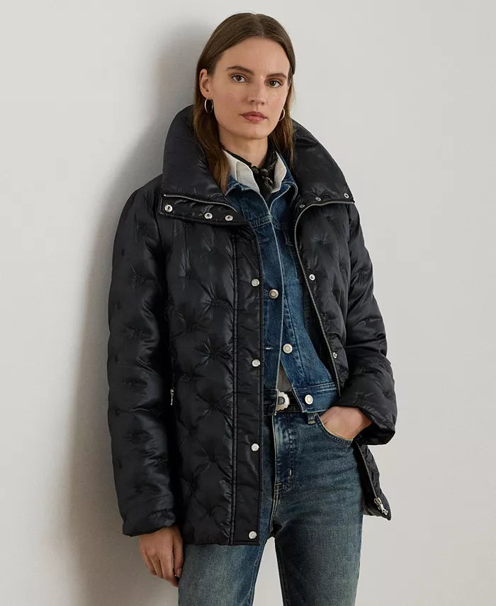 Women'S Embroidered Puffer Coat