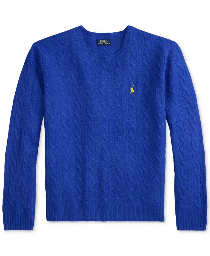 Men'S Wool-Cashmere Cable-Knit Sweater