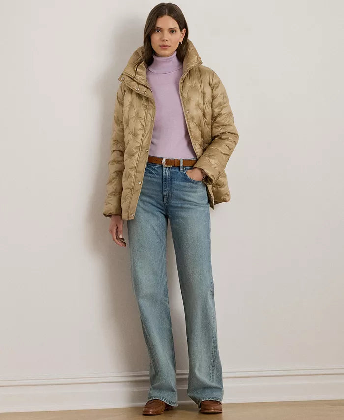 Women'S Embroidered Puffer Coat