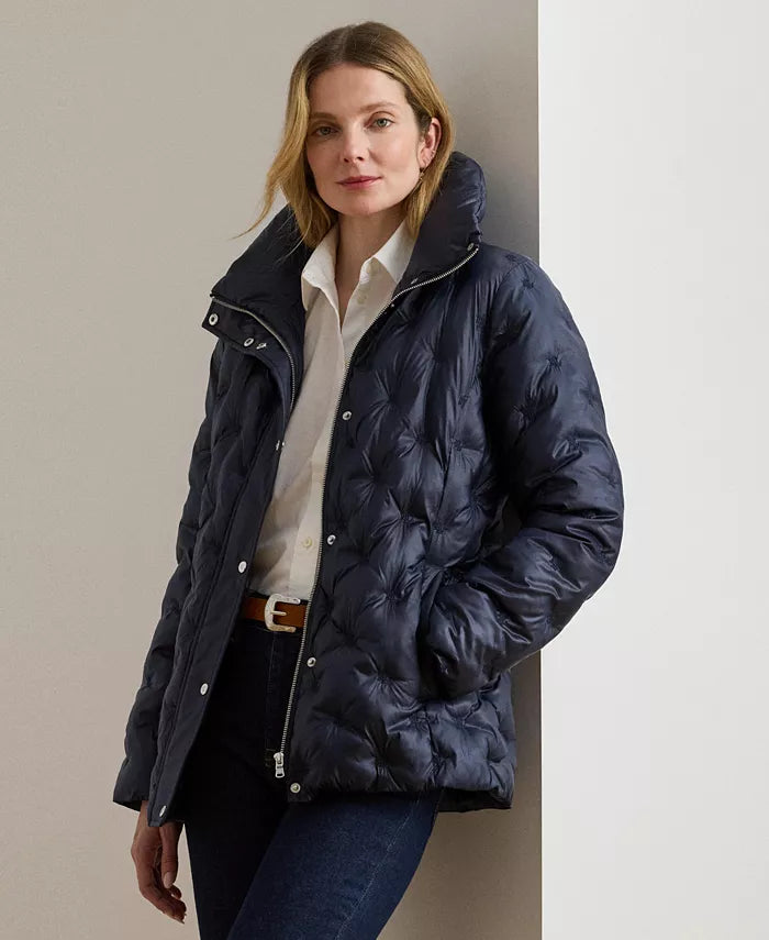 Women'S Embroidered Puffer Coat