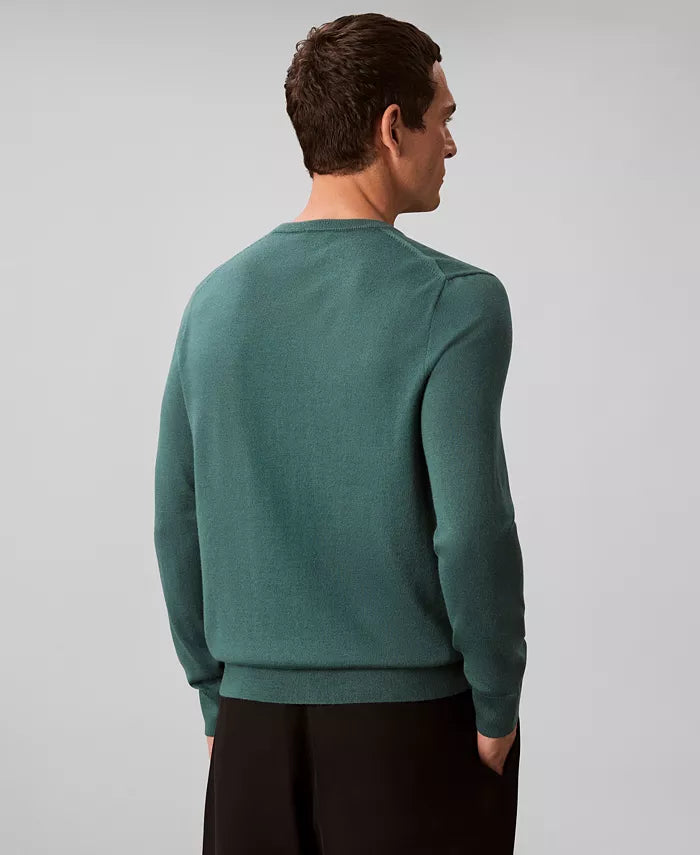 Men'S Merino Wool Blend Crewneck Sweater