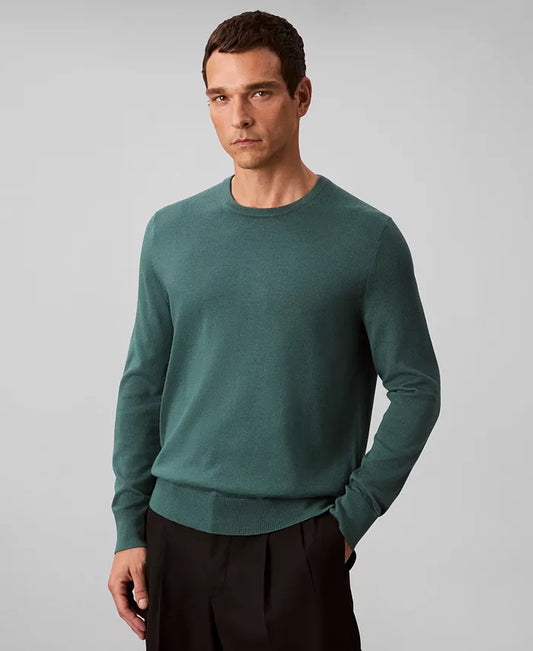 Men'S Merino Wool Blend Crewneck Sweater