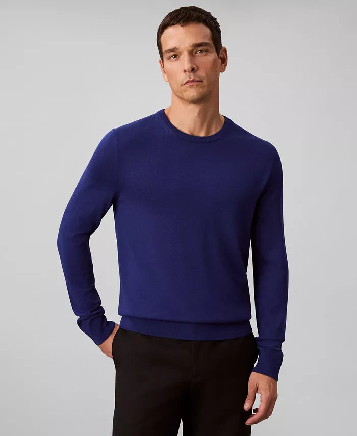 Men'S Merino Wool Blend Crewneck Sweater