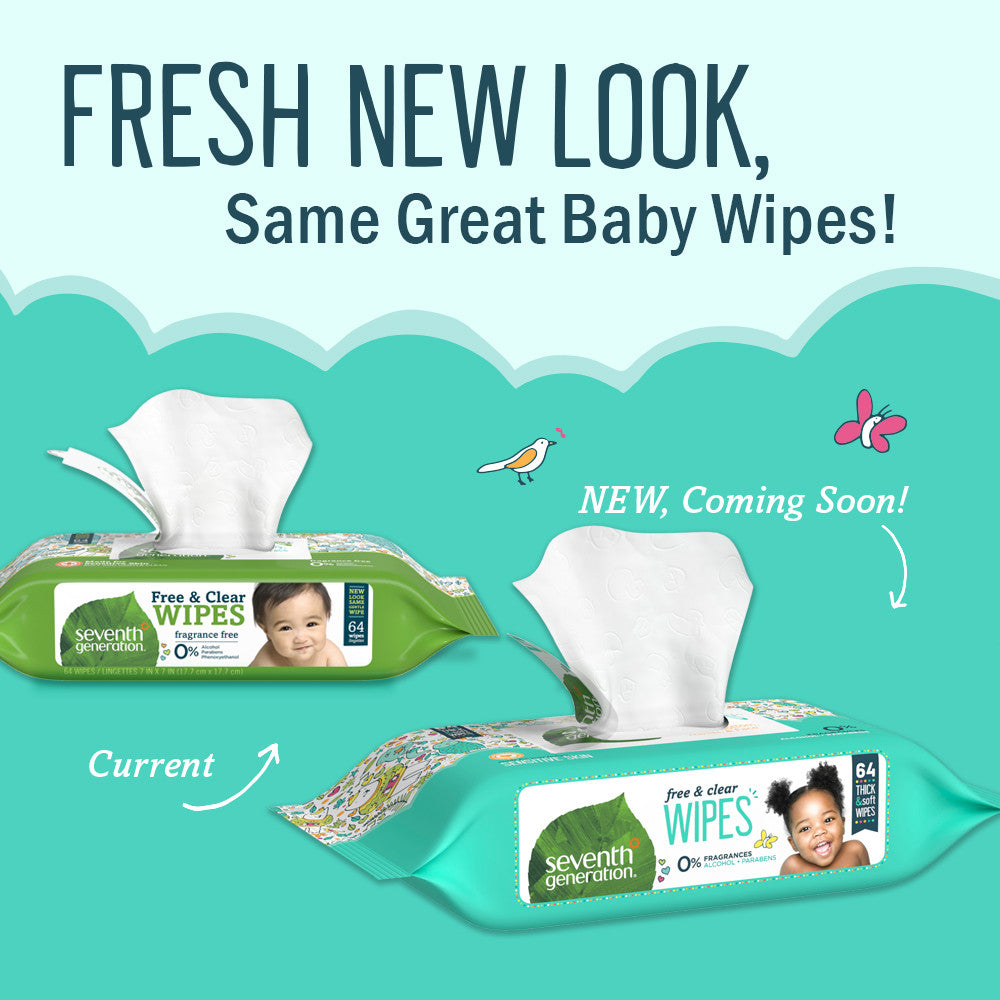 Seventh Generation F&C Baby Wipe Refil (3x256 CT)